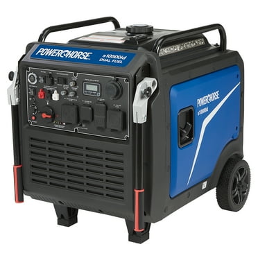 Powerhorse Inverter Generator, 10,500 Surge Watts, 8300 Rated Watts, 120/240V, Dual-Fuel, CO Shutdown, Quiet Run 62dB