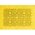 thumbnail image 1 of Ahgly Company Machine Washable Indoor Rectangle Oriental Yellow Traditional Area Rugs, 2' x 5', 1 of 4