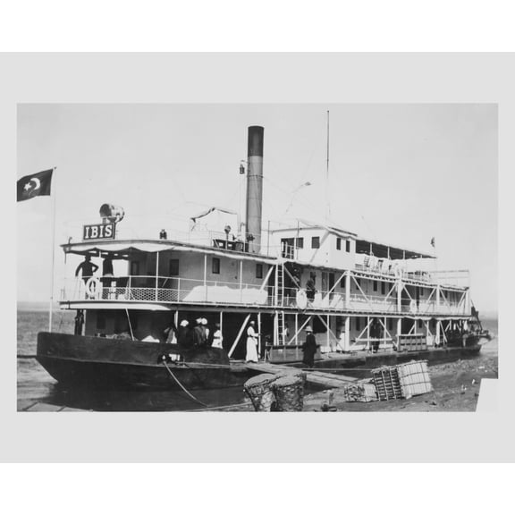 Print: Africa, Steamboat, circa 1880