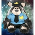 thumbnail image 6 of DolliBu Black Bear Police Officer Plush Toy - Soft Bear Cop Stuffed Animal Dress Up with Cute Cop Uniform and Cap Outfit - 12.5 Inches, 6 of 8