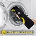 thumbnail image 3 of 24x20in Cute Black Cat U Shaped Contour Toilet Rug for Bathroom, 3 of 6