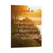 Inspirational Quotes Isaiah 41 Wall Art Bible Poetry Verses Framed Canvas Wall Art for Home Living Room Farmhouse Wall Decor Poster 11x14inch(28x35cm)