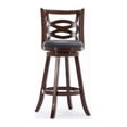 thumbnail image 3 of Boraam Siena 29in. High Back Swivel Wood Bar Stool - Cappuccino Finish, 3 of 6