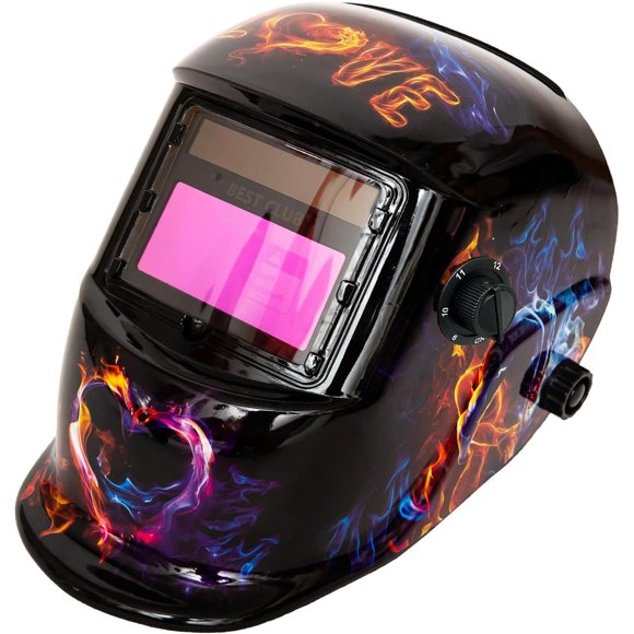 Casco de soldadura BESTCLUB True Color, oscurecimiento automático, energía solar