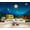 Color 1, variant on Wallpaper Forest Night Scene Happy Camper Party Tent Campfire Peel and Stick Wall Murals 69"H x 96"W Removable PVC Wall Paper Self-Adhesive Wall Paintings Art Decor for Bedroom Living Room