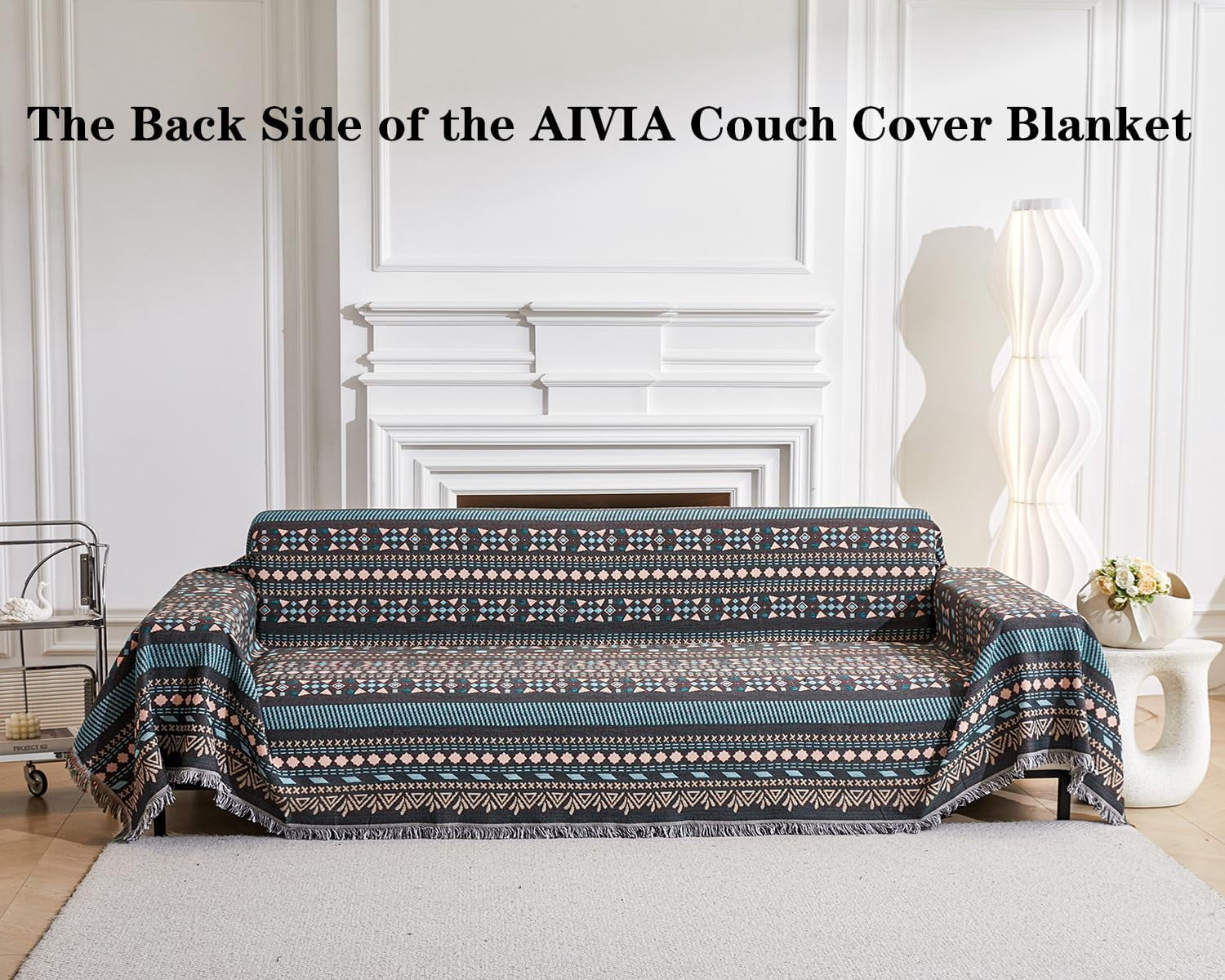 Couch Cover Sheet Blanket, Oversized Reversible Covers for 3-4 Cushion High Backed Backrest Sofa, Extra Large Furniture Decoration Covers Sofa Slipcovers, L Shape U-Shaped Sectional Protector