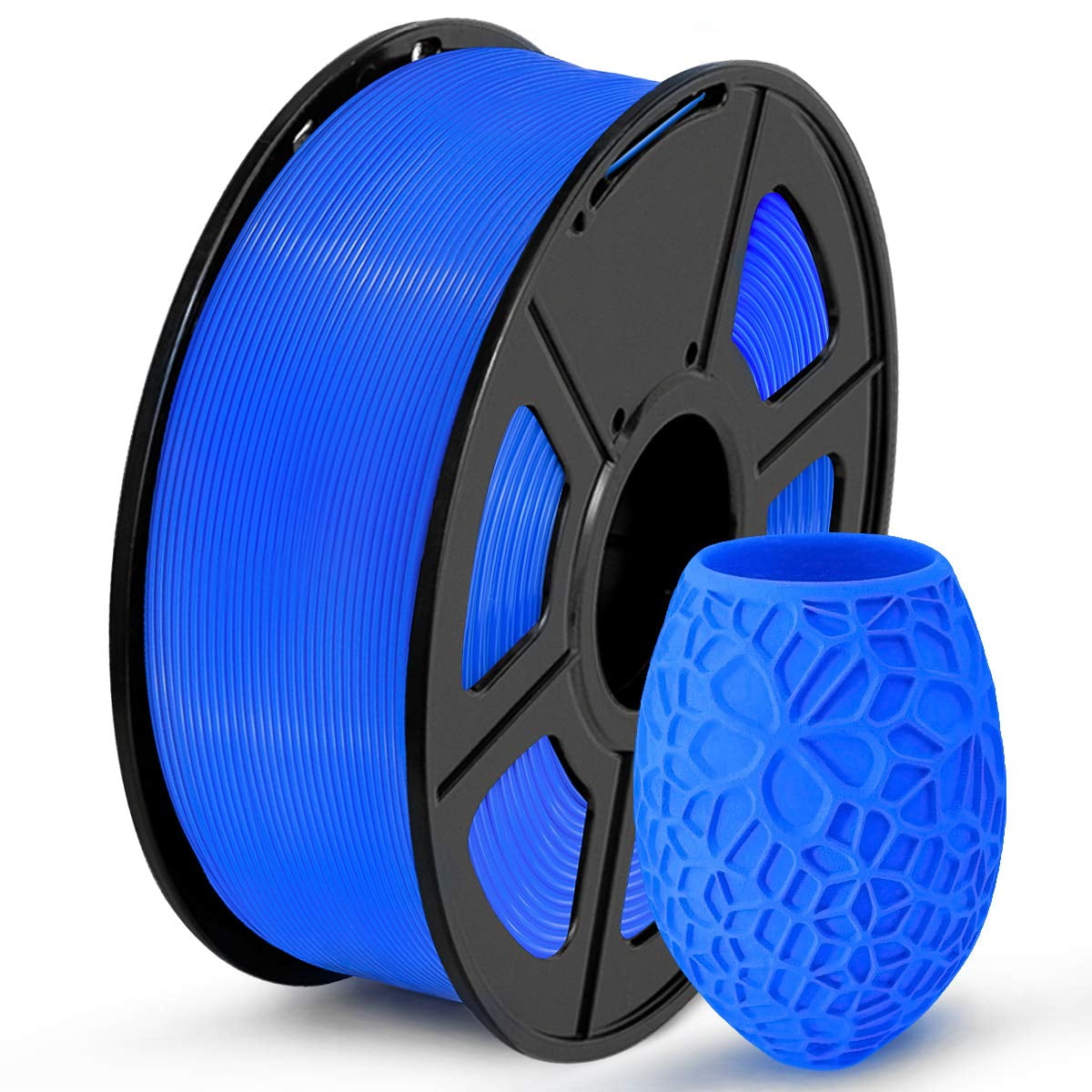 3D Printer Filament PLA SILK 1.75mm 1KG/2.2LB Spool Black smooth Printing 