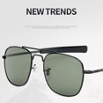 thumbnail image 4 of Jumpingount Gafas de sol de montura cuadrada con lentes polarizadas para gafas de sol de aviación de moda de visión mejorada Lentes lente gris, 4 of 6