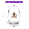 thumbnail image 5 of Happy Mother's Day Chesapeake Bay Retriever with Sweets and Flowers at a Picnic 15oz Stemless Wine Glass Mug Chessie Dog Lover Wine Glasses Cup - 13005, 5 of 5