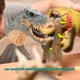 thumbnail image 4 of Marionetas de mano de dinosaurio de simulación con sonido, juguetes interactivos de vinilo para fiestas Gris, 4 of 9