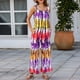 thumbnail image 1 of Puntoco Mujeres Moda Leopardo Estampado O-cuello Sin mangas Playsuit Casual Long Jumpsuit Puntoco Puntoco-7146, 1 of 5