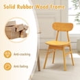 thumbnail image 5 of Resenkos Modern Farmhouse Wood Dining Chair Set of 4 with Oak Finish, Natural, 5 of 6