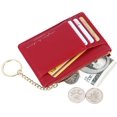 thumbnail image 2 of 1 paquete de 8 tarjetas para mujer, tarjetero individual, monedero con bolsillo frontal, color rojo JM, 2 of 5
