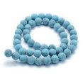 thumbnail image 2 of Turquoise Beads Strands Frosted Round Light Blue 6mm Hole: 0.5mm 64pcs/strand 14.5~15 inch, 2 of 3