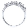 thumbnail image 2 of Pompeii 1 1/2ct Fancy Marquise Diamond Wedding Ring Womens Stackable Band 14k White Gold, 2 of 4