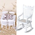 thumbnail image 1 of Dollhouse Chair Creative Mini Size Rocking Chair Model Dollhouse Furniture, 1 of 10