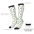thumbnail image 5 of Picia Women Crew Soft Moisture-wicking Socks Cute Avocado Yoga Pattern Design Cotton Socks, One Size fit All, 5 of 9