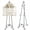 black, variant on Ataucjin Adjustable Metal Easel Stand, 63 Inch Floor Display Rack,Sturdy for Canvas, Posters, Wedding Signs, Freestanding Art Stand, 17.7×63", 45×160cm