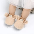 thumbnail image 3 of Actoyo Toddler Newborn Baby Boy Girl Crawling Shoes Lamb Slippers Prewalker First Walker Trainers Winter Animal Ears Booties, 3 of 11