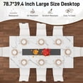 thumbnail image 5 of ANPOO ANPOO 7-Piece Kitchen Dining Set for 4-8 People, 78" Rectangle Waterproof Wooden Table with 6 Chairs, Easy Clean Farmhouse Dining Table for Dining Room & Kitchen, 5 of 9
