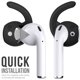 thumbnail image 3 of Ear Hooks and Covers Accessories Compatible with Apple AirPods or EarPods Headphones/Earphones/ Earbuds (3 Pairs) (Black), 3 of 5