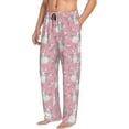 thumbnail image 6 of Naloa Rabbit And Flower Pajama Pants Men, PJ Bottoms, Sleep & Lounge Pants-XX-Large, 6 of 6