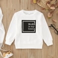 thumbnail image 2 of Vedolay Toddler Boys Clothes Toddler Boy Clothes Girl Casual Solid Color Hoodies Sweatshirt for Kids White,120, 2 of 4