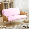 thumbnail image 3 of Twin Size 39"x75"Solid Futon Cover Mattresses Slipcover Fit 6"- 8", Baby Pink, 3 of 9