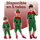 thumbnail image 1 of Disfraz Duende De Navidad Niños Infantil Duendecillo Elfo Ayudante Santa Claus De Tela Festival Navideño Bk Disfraces Talla Grande, 1 of 9