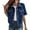 Blue, variant on Breezora Casual Denim Vest for Women Short Sleeve Gilet Lightweight Summer Outerwear Versatile Layering Piece L Size Blue