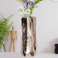 thumbnail image 1 of Jarrón de Cerámica, Florero Moderno, Contenedor para Arreglos Florales, Florero Minimalista Decorativo, Florero Creativo para Escritorio de Dormitorio Plateado, 1 of 8