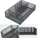 thumbnail image 4 of Organizador de escritorio de malla metálica negra – portaplumas de 6 compartimentos y soporte para material de oficina para escritorio, escuela, oficina en casa y almacenamiento de maquillaje, 4 of 8