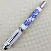 Jinhao 950 Blue and White Porcelain Dragon Medium Nib 18kgp