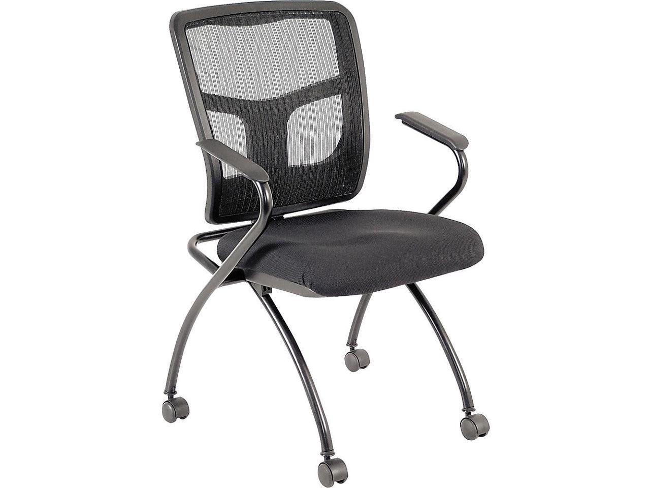 Lorell Mesh Back Fabric Seat Nesting Chairs - image 4 of 10