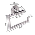 thumbnail image 5 of Portarrollos de papel perforado de acero inoxidable 304, soporte de papel higiénico cepillado, soporte de pañuelos para el baño, 5 of 5