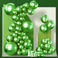 thumbnail image 1 of PartyWoo Metallic Green Balloons 100 pcs,1967, 1 of 6
