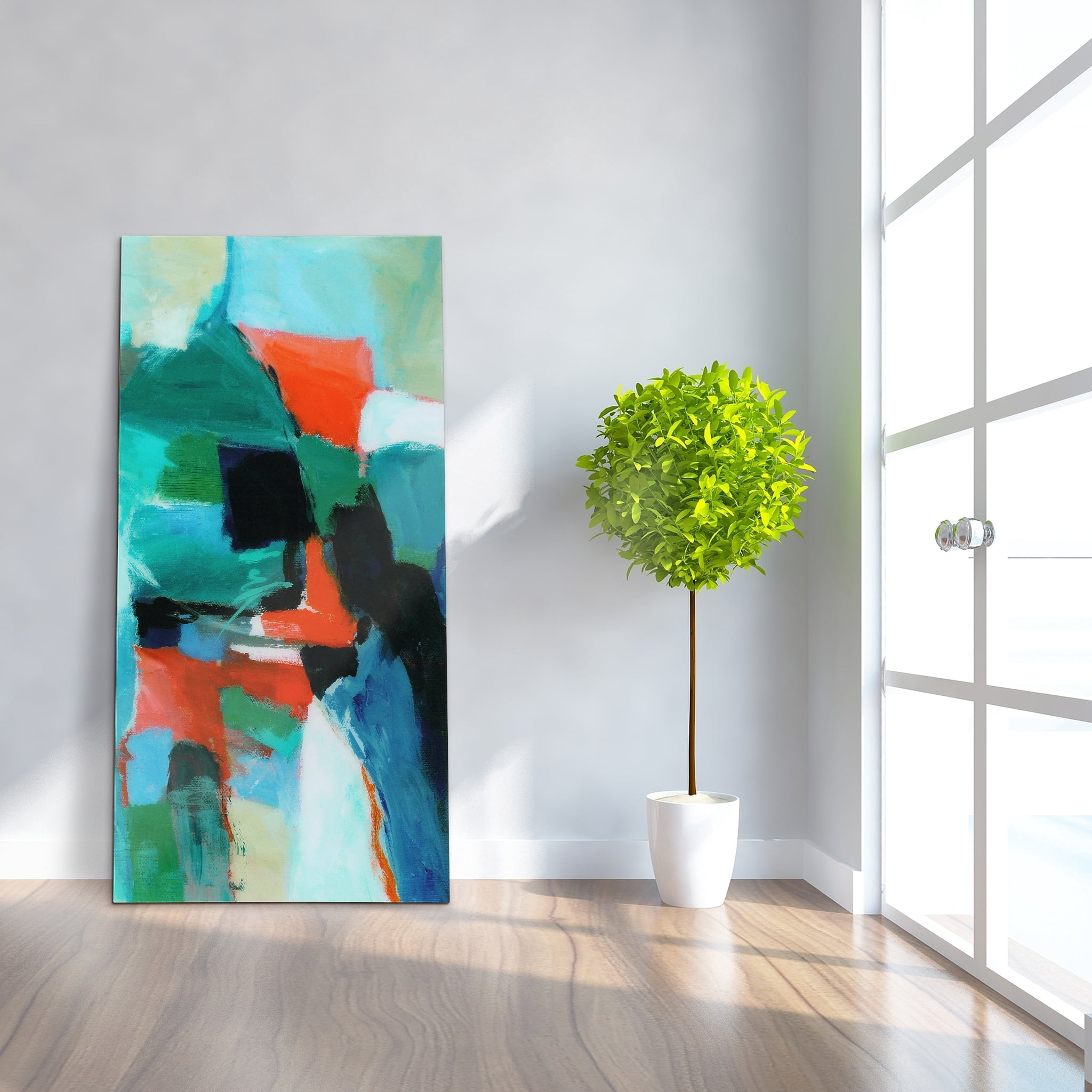 Empire Art Direct Color Splash Frameless Free Floating Tempered Glass Panel Graphic Wall Art, 72" x 36", Ready to Hang