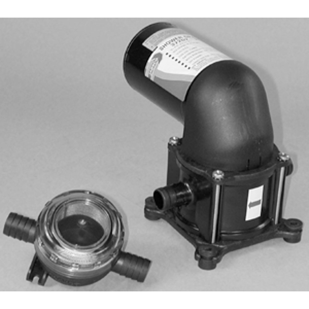 Jabsco 369602000 Self Priming 12V Bilge/Shower Drain Diaphragm 4.0 GPM Pump