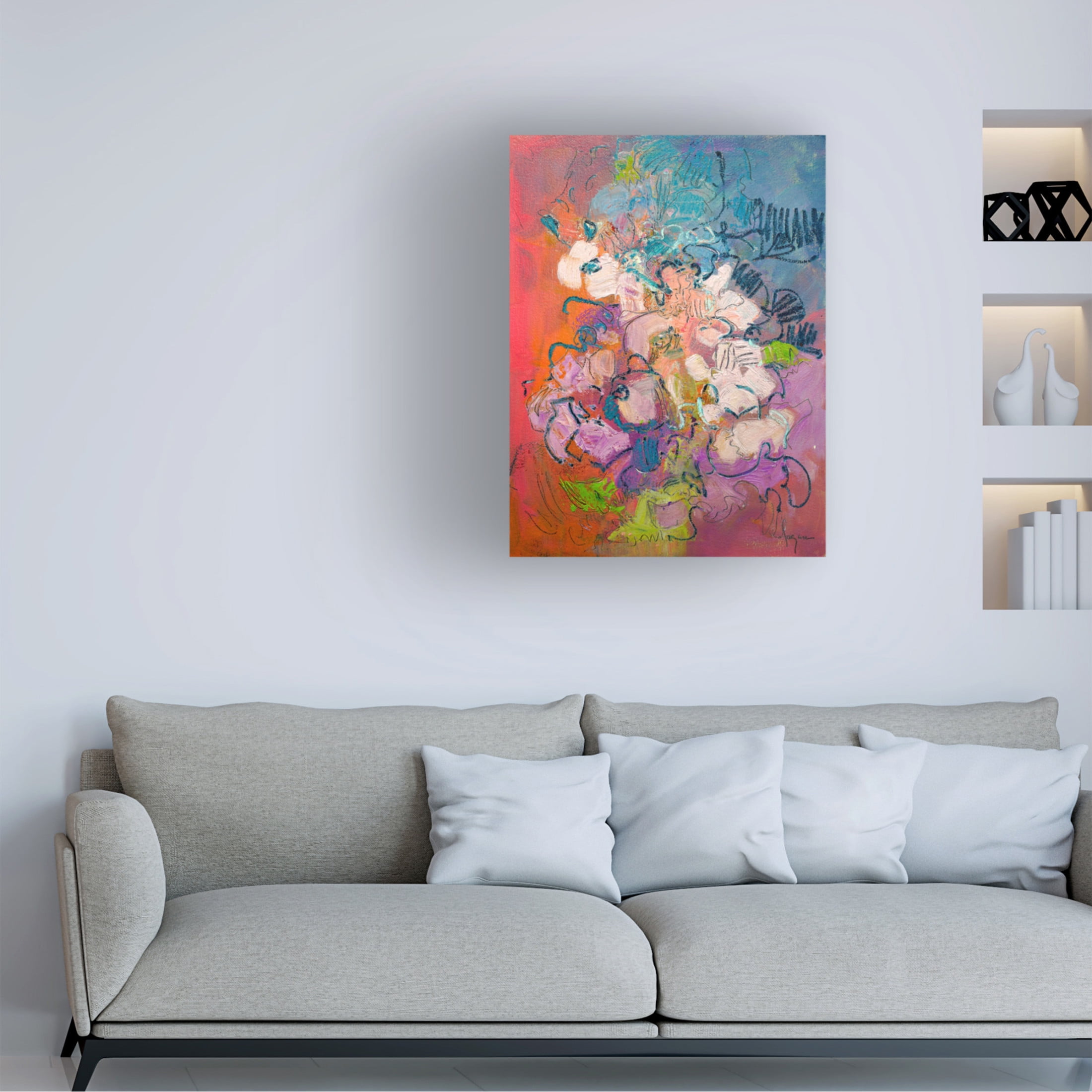 Canvas Wall Art - Dorothy Fagan 'Archipelago' Wall Art for Living Room, Bedroom, or Office D?cor by Trademark Fine Art - 24 x 32 Inches