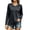 Gray, variant on Vivianyo HD Women's Raglan Curved Hem Long Sleeve Shirt, Womens V Neck Soft Stretch Fall Casual Tunic Pullover Shirt, Women's Navy, Sizes S-2XL