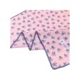 thumbnail image 5 of INSPIRE CHIC Women's Floral Printed 100% Cotton Scarves, Flowers Lace Trim Square Headscarf Neckerchief 26.8"x26.8" Flower-1-Pink, 5 of 6