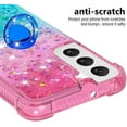 thumbnail image 2 of Clear Case for Samsung Galaxy S23+ (Not S23) with Kickstand for Girls Women, Liquid Glitter Sparkle Bling Cute Case Gradient Quicksand Cover for Samsung Galaxy S23 Plus JB Powder Blue, 2 of 14