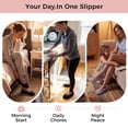 thumbnail image 4 of Home Top Women's Soft Coral Fleece Ballet Slippers with Flexible Sole Classic Noir,9-10 US, 4 of 8