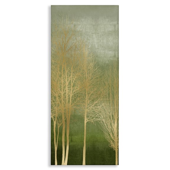 Stupell Industries Contemporary Minimal Gold Branches Canvas Art, 10 x 24, by Kate Bennett