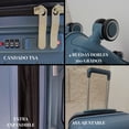 thumbnail image 3 of TIO Travel Juego De Maletas De Viaje Infinity (Petrol Blue, CH + M + G), 3 of 5