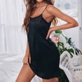 thumbnail image 4 of Tnhcen Women's Heart Embroidered Solid Color Camisole Sleep Dress Sexy Short Sleepwear with for S-XL Soft Breathable Summer Loungewear, 4 of 5