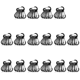 thumbnail image 1 of Mosquetón Clips Camping Multi Herramienta Montañismo Hebilla Pequeño Negro 12pcs, 1 of 4