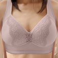 thumbnail image 3 of Aayomet Bras for Women Plus Size Size Non Steel Rim Adjustable Folding Top Breathable Collar Bra (Gray, 36), 3 of 4