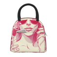thumbnail image 1 of Balery Ace Of Diamonds Lady Bolsa de Almuerzo para Mujeres, Caja de Almuerzo, Bolsa de Almuerzo Pequeña Impermeable, Tote de Almuerzo Reutilizable con Gran Capacidad, 1 of 6