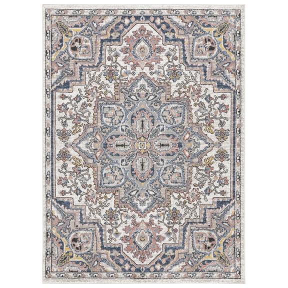 SAFAVIEH Astoria Tobin Traditional Area Rug, Ivory/Beige, 5'3" x 7'6"